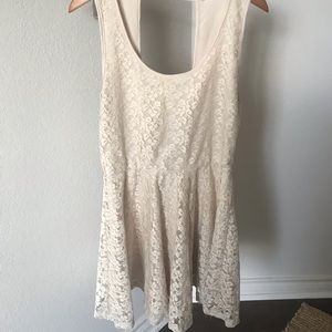 Cream Lace Dress